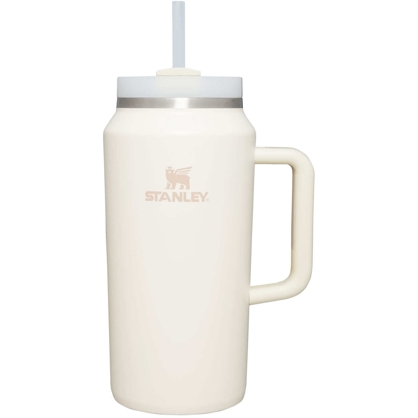 Car-Cup Friendly The Quencher H2.0 Flowstate Tumbler D365U - 40oz Large Capacity Car-Cup Friendly Quencher - Cream