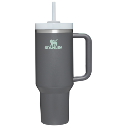 Splash-Resistant FlowState The Quencher H2.0 Flowstate Tumbler  | Stanley Create D332L - FlowState 3-Position Lid Insulated Travel Mug - Charcoal