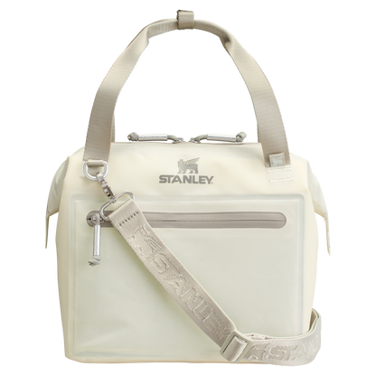Premium All-Weather The All Day Julienne Mini Cooler D052R - Heavy-Duty Ice-Retention Food & Beverage Carrier - Cream