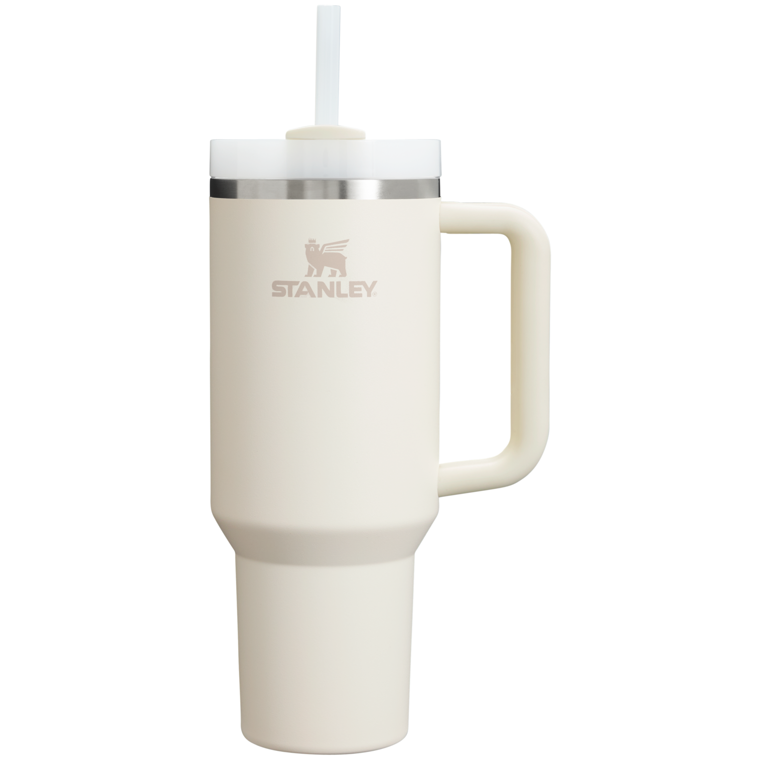 Splash-Resistant FlowState The Quencher H2.0 Flowstate Tumbler D050X - FlowState 3-Position Lid Insulated Travel Mug - Cream 2.0