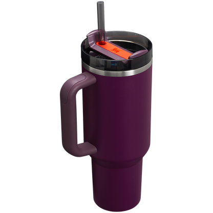 Splash-Resistant FlowState The Quencher H2.0 Flowstate Tumbler  | Stanley Create D332L - FlowState 3-Position Lid Insulated Travel Mug Detail