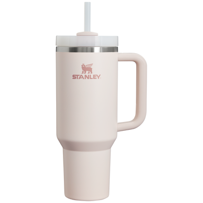 Splash-Resistant FlowState The Quencher H2.0 Flowstate Tumbler D050X - FlowState 3-Position Lid Insulated Travel Mug - Rose Quartz 2.0