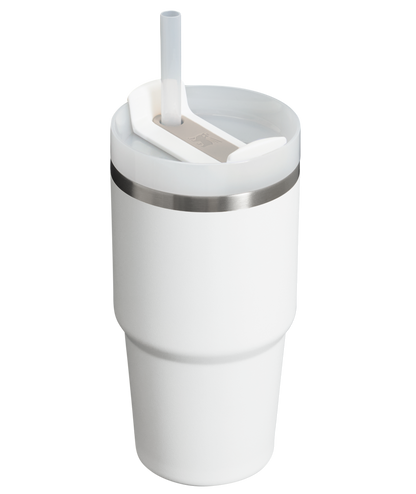 Insulated Travel The Quencher H2.0 Flowstate Tumbler  | Stanley Create D329E - Double-Wall Vacuum Insulated Travel Tumbler with Straw Detail