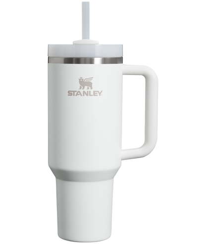 Splash-Resistant FlowState The Quencher H2.0 Flowstate Tumbler  | Stanley Create D332L - FlowState 3-Position Lid Insulated Travel Mug - Frost