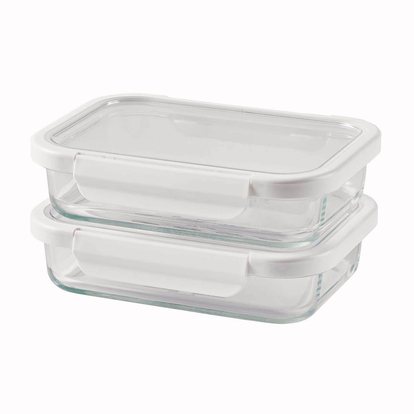 Playful Geometric 2.3Cup Rectangle Glass Food Storage Container with Tritan Lid. Set of 2, 4 Pieces, Best Used f... - Fun Food Fidget Cookie Squishable Toy - Default Title