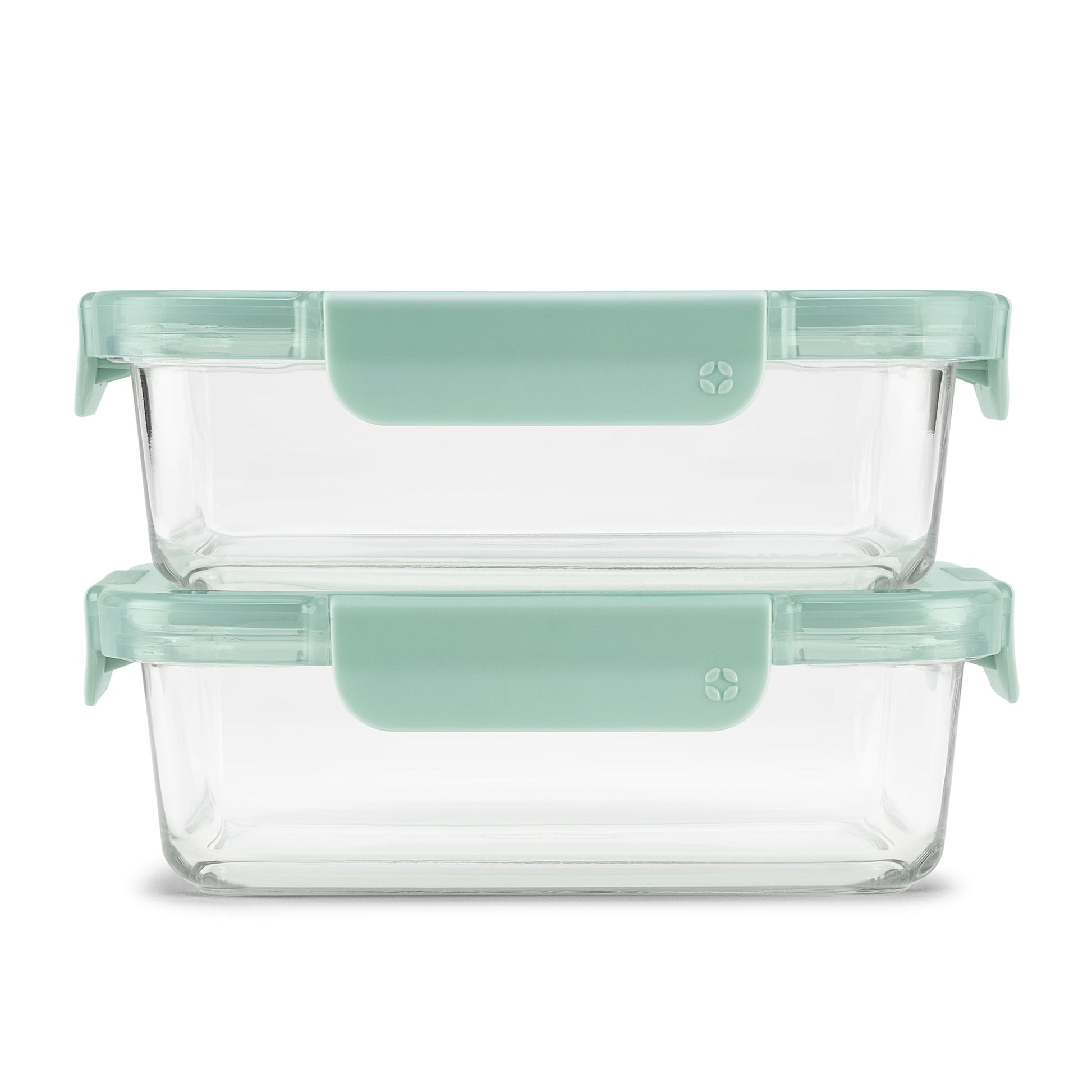 Sweet Treat Shaped 3.4 Cup 2 Pack Glass Meal Prep Containers with Locking Lids - Fun Food Fidget Cookie Squishable Toy - Default Title