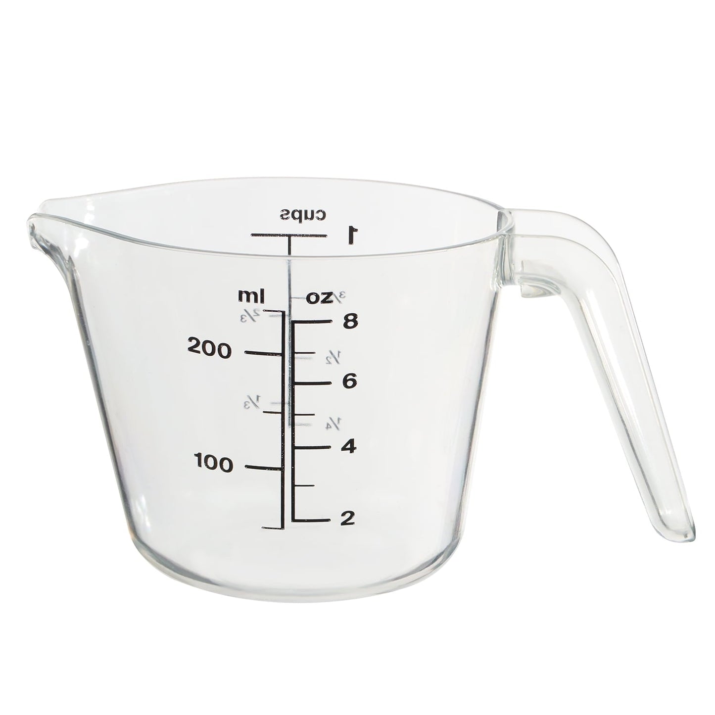 Time-Saving 1 Cup Large Spout Plastic Measuring Cup, Clear - Multi-Functional Manual Food Chopper & Slicer - Default Title