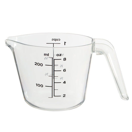 Time-Saving 1 Cup Large Spout Plastic Measuring Cup, Clear - Multi-Functional Manual Food Chopper & Slicer - Default Title