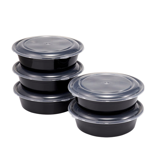 Sweet Treat Shaped 5-Pack Round Meal Prep Containers with Lids, 1L, BPA-Free, Microwave & Dishwasher Safe, Ideal Use for Meal ... - Deliciously Soft Cupcake Sensory Glob - Default Title
