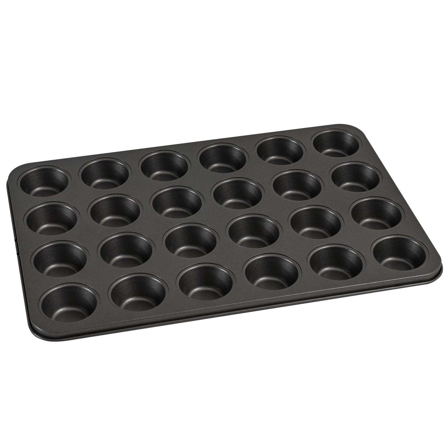 Innovative 24 Cavity Mini Muffin Pan, Non-Stick Bakeware,1.8 inch Diameter Cups,Gray,Carbon Steel - Multi-Functional Manual Food Chopper & Slicer - Default Title