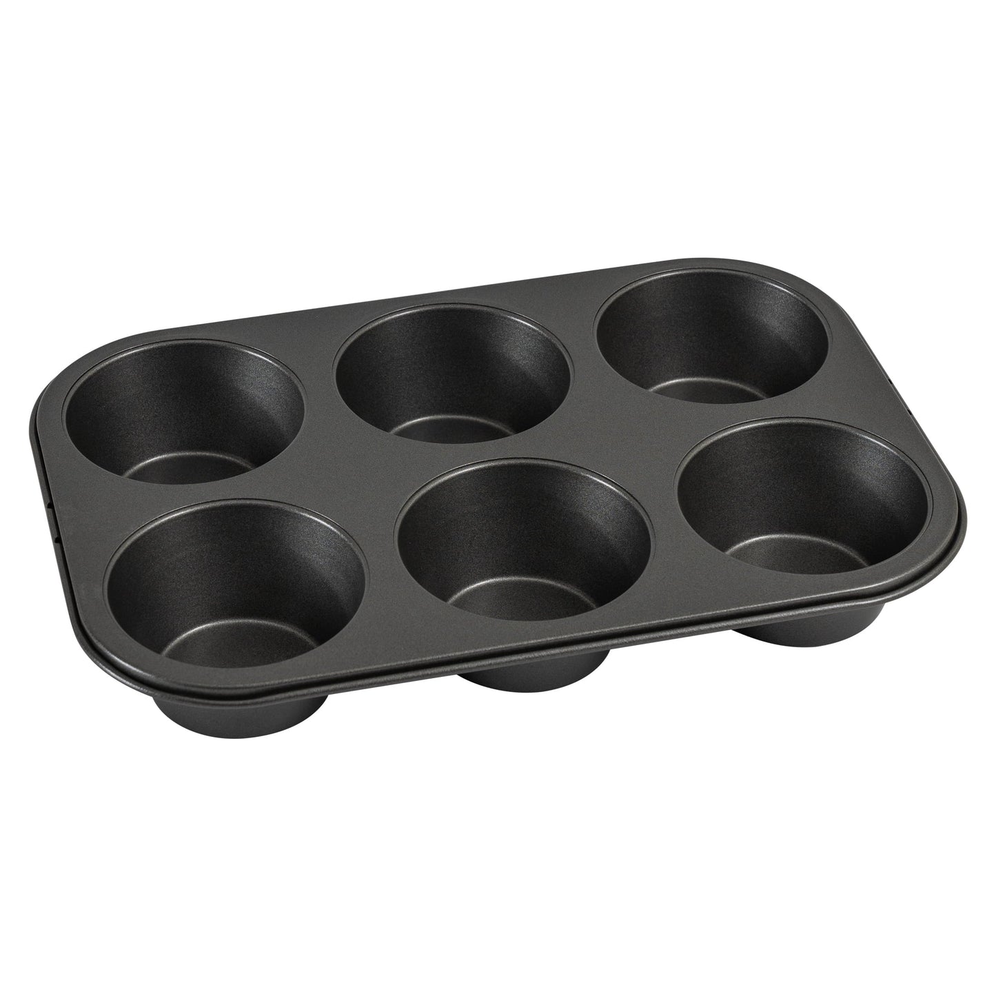 Premium Kitchen 6 Cup Jumbo Muffin Pan, Non-Stick Bakeware,3.4 inch Diameter Cups,Gray,Carbon Steel - Kitchen Gadget Tool for Quick Food Prep - Default Title