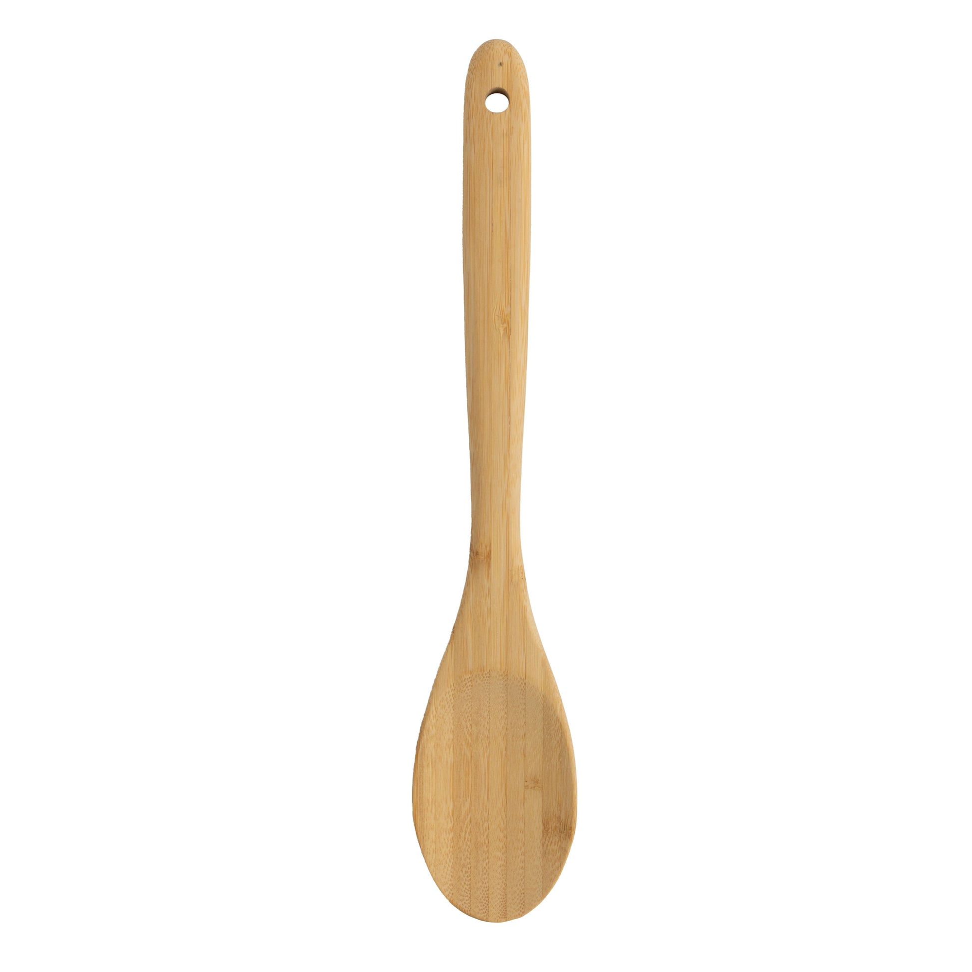 Chef-Quality Bamboo Cooking Spoon Natural Bamboo Crafted, 13" L, Kitchen Prep - High-Precision Culinary Tool for Baking & Cooking - Default Title