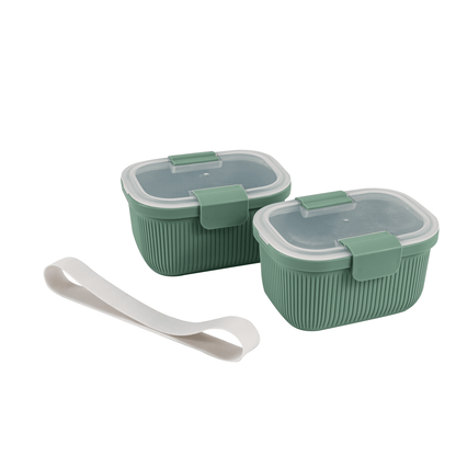 Playful Geometric Food Storage Snack Container, Plastic, Rectangle, Green, 19oz Capacity, Best Used for On-the-Go Snacks and Small Port... - Deliciously Soft Cupcake Sensory Glob - Default Title