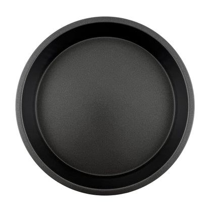 Multi-Functional 9" x 9" Round Nonstick Steel Cake Pan, Dark Gray - Premium Stainless Steel Garlic Presser & Peeler - Default Title