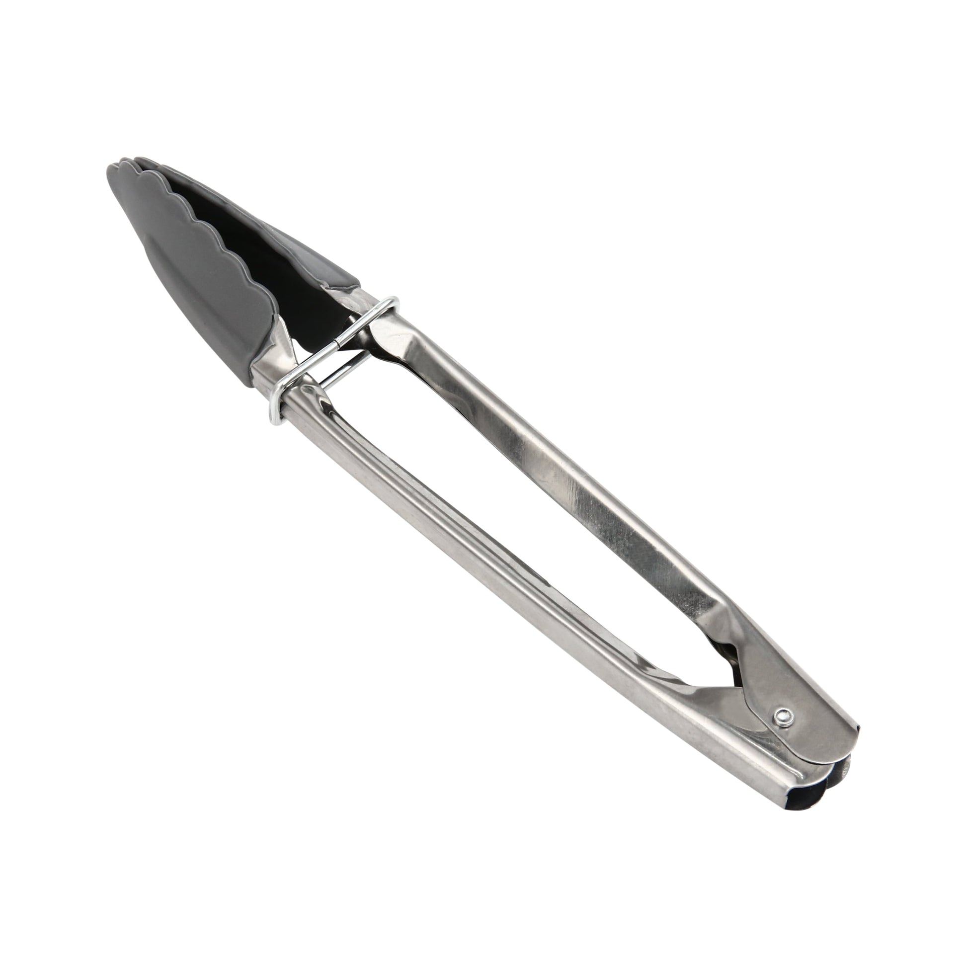 Durable Steel Stainless Steel and Silicone Mini Food Tongs Grey - Heavy Duty Stainless Steel Kitchen Shears - Default Title