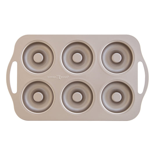 Premium Kitchen 6 Cavity Nonstick Steel Donut Pan - Premium Stainless Steel Garlic Presser & Peeler - Default Title