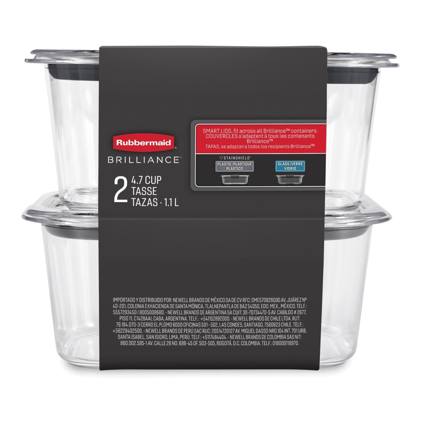 Playful Geometric Food Storage Container, Medium Deep, 4.7 Cup, 2-Pack - Deliciously Soft Cupcake Sensory Glob - Default Title