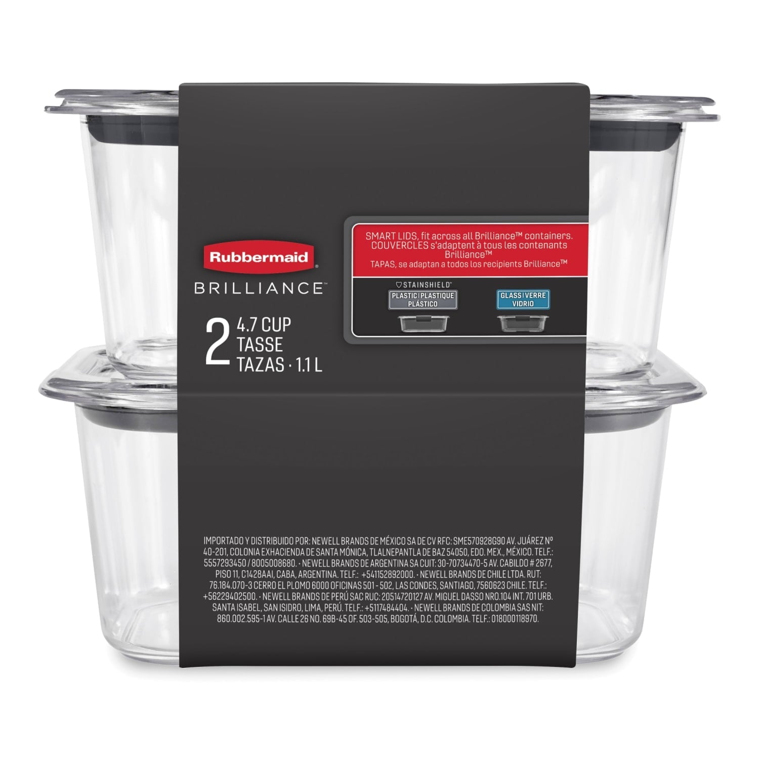 Playful Geometric Food Storage Container, Medium Deep, 4.7 Cup, 2-Pack - Deliciously Soft Cupcake Sensory Glob - Default Title