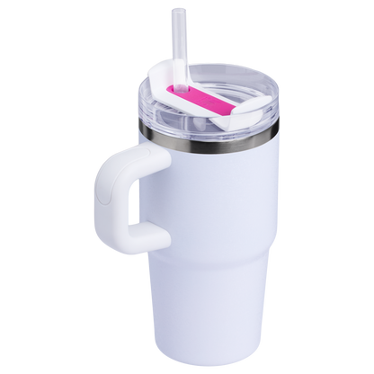 Insulated Travel The Quencher H2.O Flowstate Tumbler with Handle | Stanley Create D309N - Double-Wall Vacuum Insulated Travel Tumbler with Straw Detail