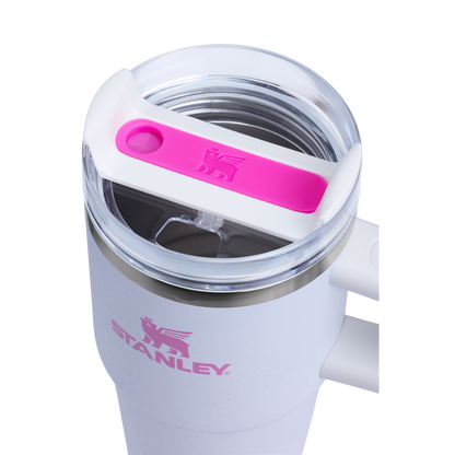 Insulated Travel The Quencher H2.O Flowstate Tumbler with Handle | Stanley Create D309N - Double-Wall Vacuum Insulated Travel Tumbler with Straw Detail