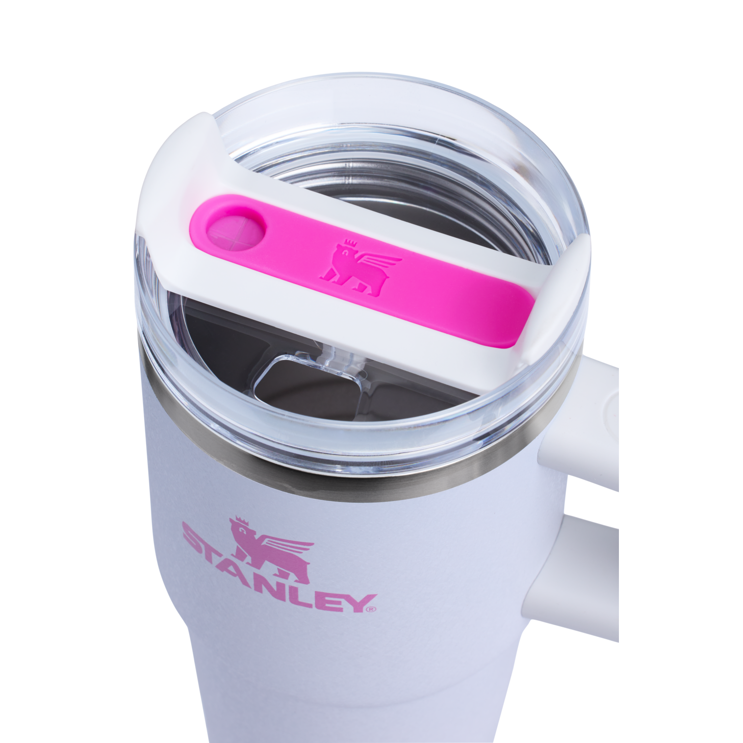 Splash-Resistant FlowState The Quencher H2.O Flowstate Tumbler | Stanley Create D274S - 40oz Large Capacity Car-Cup Friendly Quencher Detail