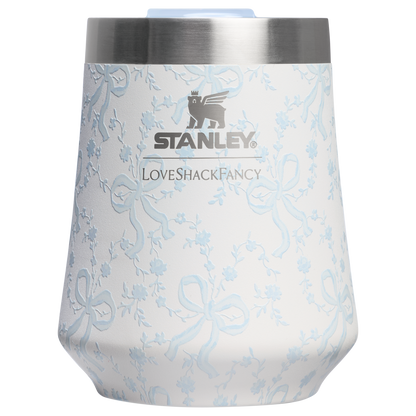 Vacuum Insulated Wine Stanley 1913 x LoveShackFancy Holiday The Reserve Wine Tumbler Set | 2-pack D205C - Reserve Collection Stainless Steel Whiskey Cup Detail