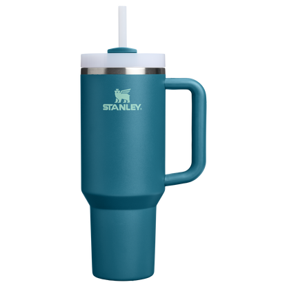 Splash-Resistant FlowState The Quencher H2.0 Flowstate Tumbler D050X - FlowState 3-Position Lid Insulated Travel Mug - Coastal Teal