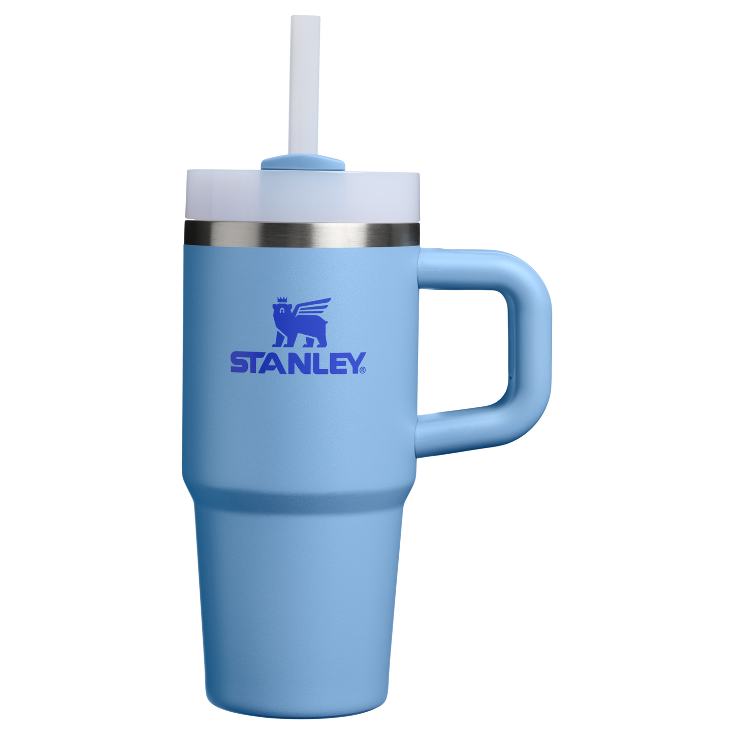 Insulated Travel The Quencher H2.O Flowstate Tumbler | Stanley Create D291F - Double-Wall Vacuum Insulated Travel Tumbler with Straw - Blue Sky