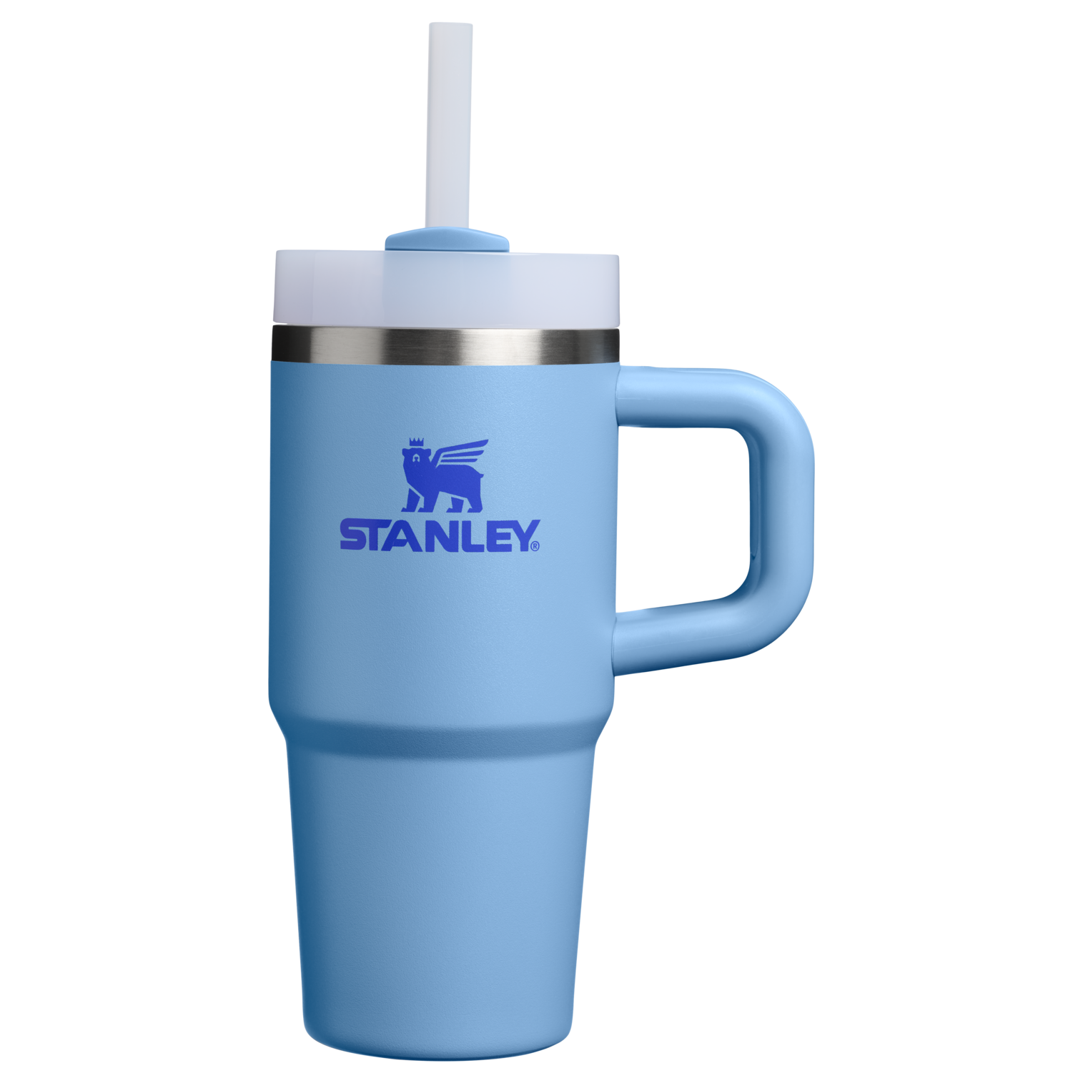 Insulated Travel The Quencher H2.O Flowstate Tumbler | Stanley Create D291F - Double-Wall Vacuum Insulated Travel Tumbler with Straw - Blue Sky