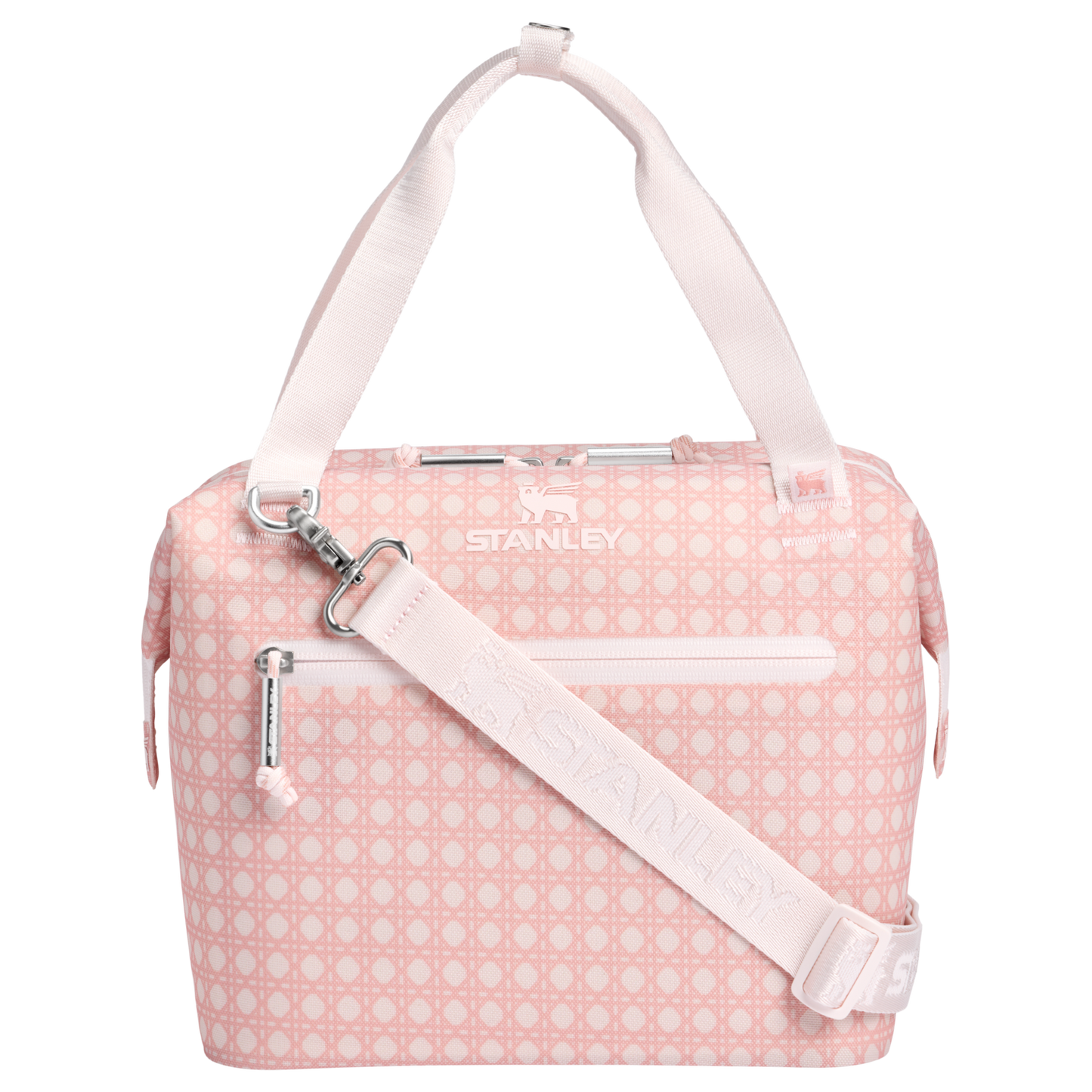 Portable Mini The All Day Julienne Mini Cooler D349V - Heavy-Duty Ice-Retention Food & Beverage Carrier - Rose Quartz Rattan
