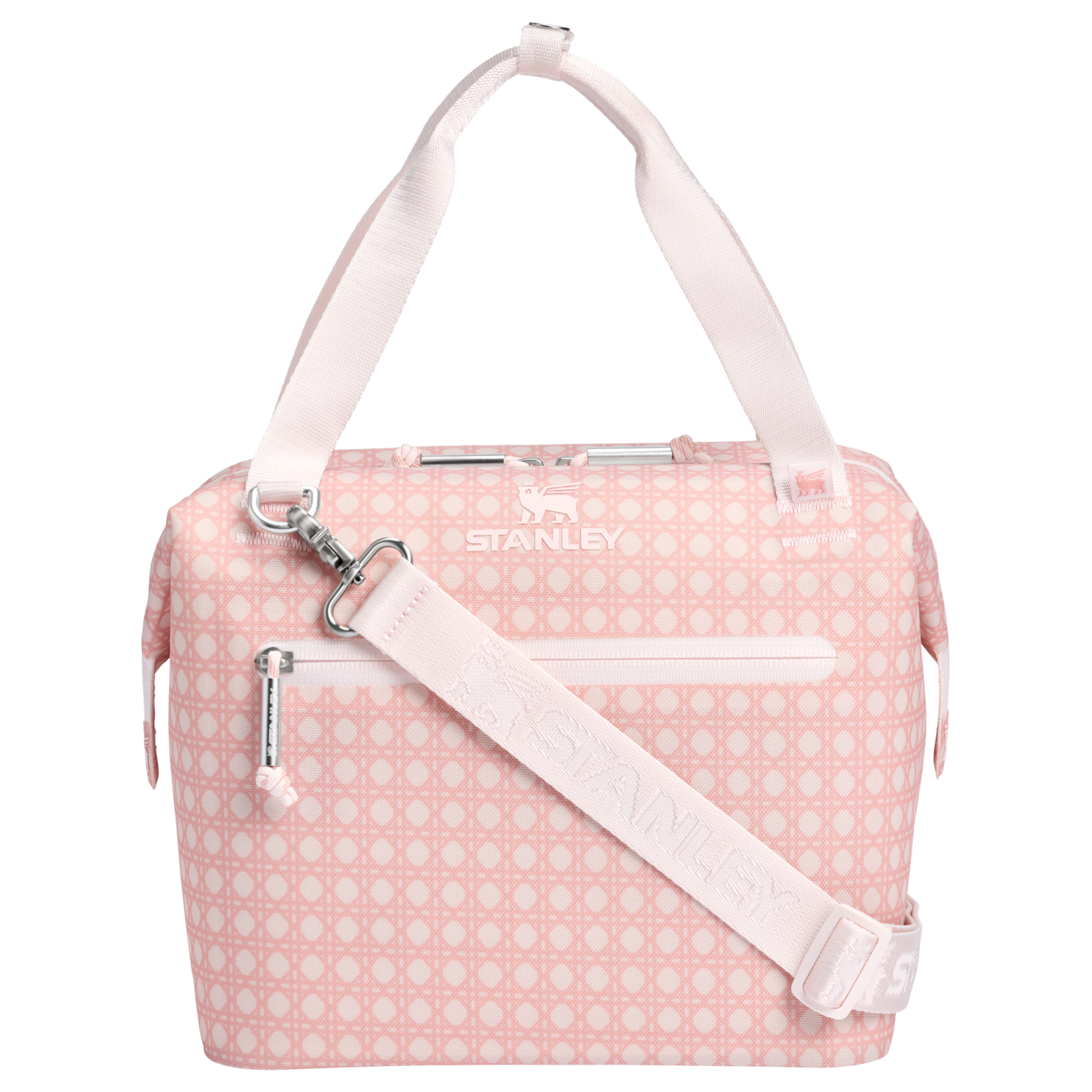 Portable Mini The All Day Julienne Mini Cooler D349V - Heavy-Duty Ice-Retention Food & Beverage Carrier - Rose Quartz Rattan