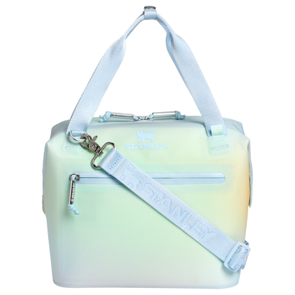 Premium All-Weather The All Day Julienne Mini Cooler D052R - Heavy-Duty Ice-Retention Food & Beverage Carrier - Sunrise Spiral