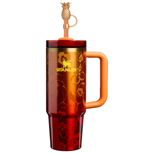Double-Wall Vacuum The Stanley 1913 x Karol G Quencher H2.0 Flowstate Tumbler D276V - Premium Stainless Steel Straw Cup for All-Day Hydration - 30oz | KAROL G FLOR