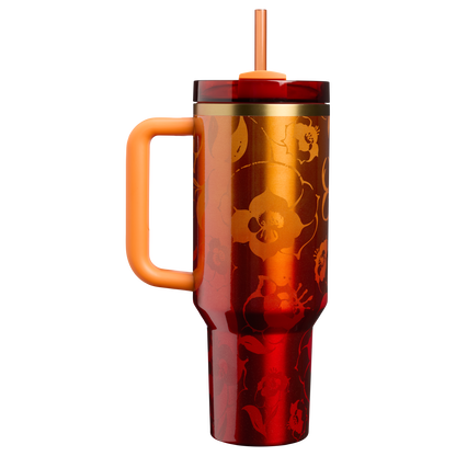 Double-Wall Vacuum The Stanley 1913 x Karol G Quencher H2.0 Flowstate Tumbler D275T - 40oz Large Capacity Car-Cup Friendly Quencher Detail
