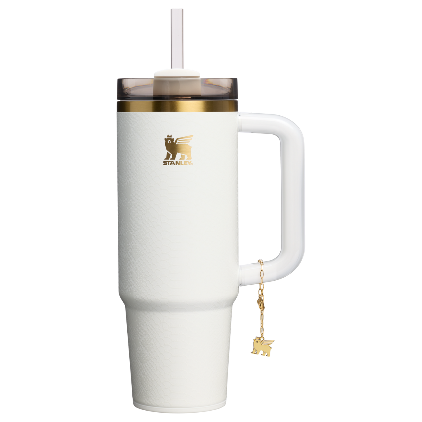 Double-Wall Vacuum The Quencher Luxe H2.0 Flowstate Tumbler D171F - FlowState 3-Position Lid Insulated Travel Mug - Pale Stone Snakeskin