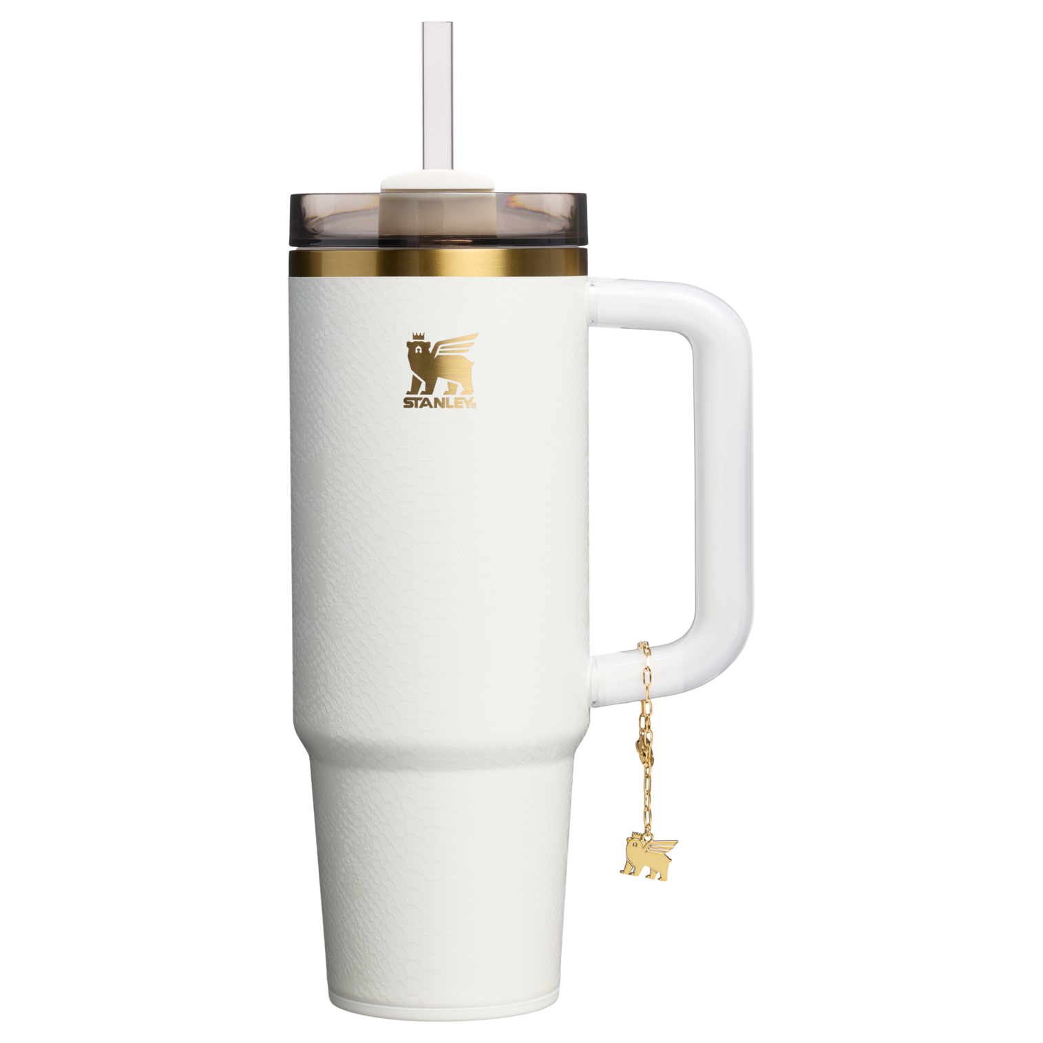 Double-Wall Vacuum The Quencher Luxe H2.0 Flowstate Tumbler D171F - FlowState 3-Position Lid Insulated Travel Mug - Pale Stone Snakeskin