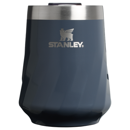 Premium Matte The Textured Reserve Wine Tumbler D141Z - Reserve Collection Stainless Steel Whiskey Cup - Twilight Gloss