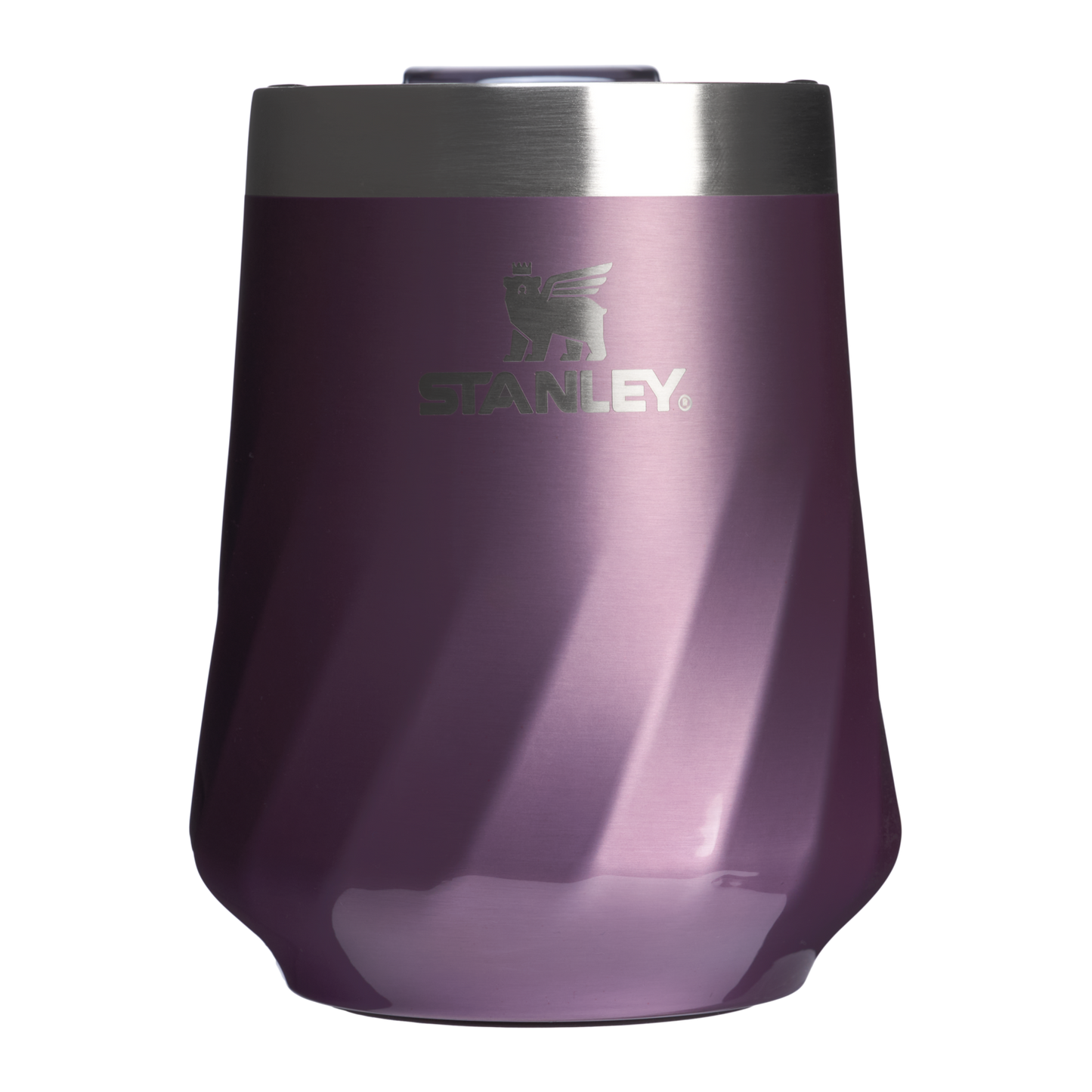 Premium Matte The Textured Reserve Wine Tumbler D141Z - Reserve Collection Stainless Steel Whiskey Cup - Wisteria Shine