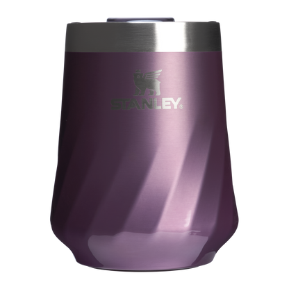 Premium Matte The Textured Reserve Wine Tumbler D141Z - Reserve Collection Stainless Steel Whiskey Cup - Wisteria Shine