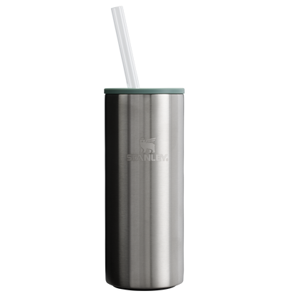 Leak-Proof Insulated The Everyday Slim Can Cooler Cup D255E - Compact All-Weather Soft-Sided Cooler Backpack - Stainless Steel Shale