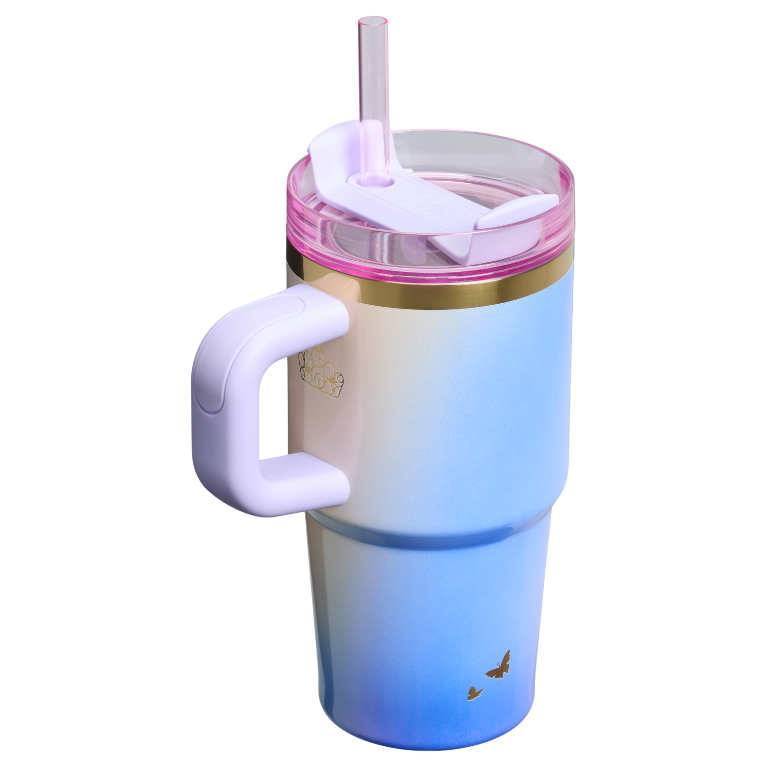 Insulated Travel The Wicked for Good Quencher H2.0 Flowstate Tumbler D247R - Double-Wall Vacuum Insulated Travel Tumbler with Straw Detail