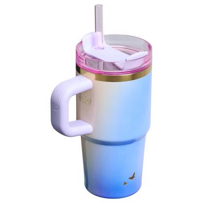 Insulated Travel The Wicked for Good Quencher H2.0 Flowstate Tumbler D247R - Double-Wall Vacuum Insulated Travel Tumbler with Straw Detail