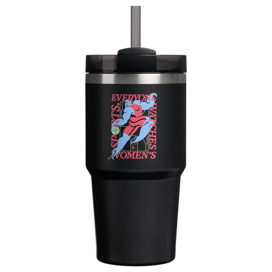 Car-Cup Friendly The Quencher H2.0 Flowstate Tumbler D341T - 40oz Large Capacity Car-Cup Friendly Quencher - Tournament Black