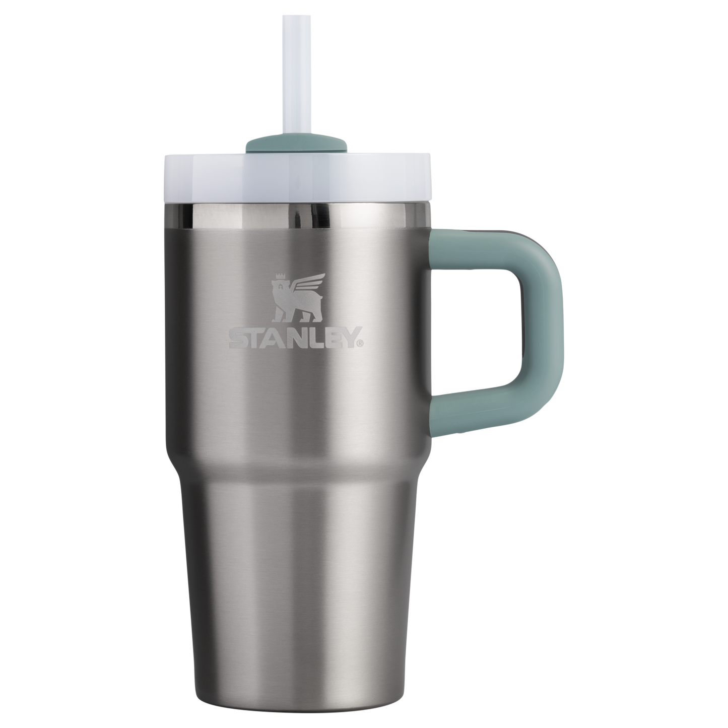 Insulated Travel The Quencher H2.O Flowstate Tumbler with Handle | Stanley Create D309N - Double-Wall Vacuum Insulated Travel Tumbler with Straw Detail
