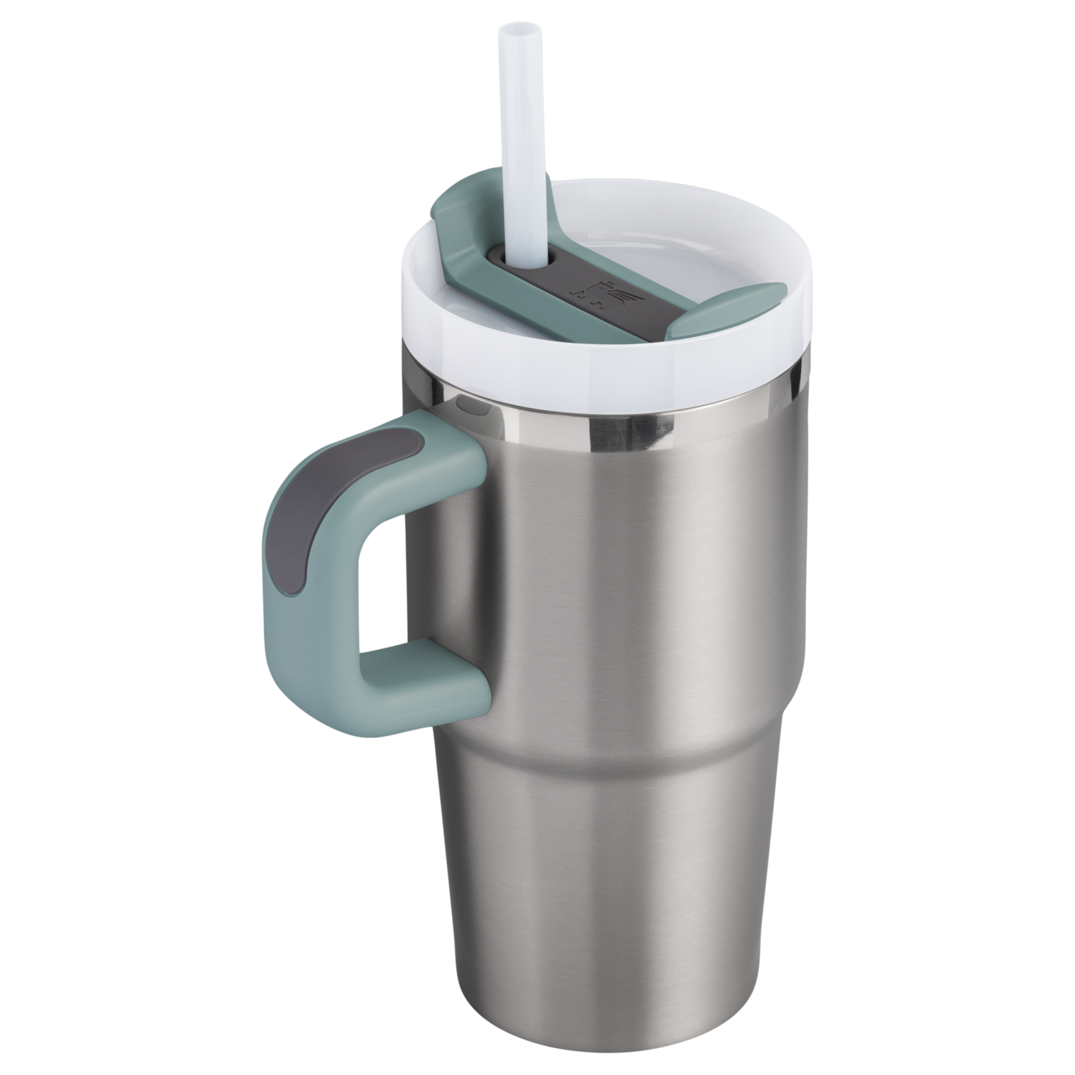 Insulated Travel The Quencher H2.O Flowstate Tumbler with Handle | Stanley Create D309N - Double-Wall Vacuum Insulated Travel Tumbler with Straw Detail
