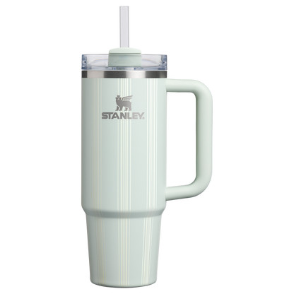 Insulated Travel The Quencher H2.0 Flowstate Tumbler D343V - Double-Wall Vacuum Insulated Travel Tumbler with Straw - Mist Picnic Stripe