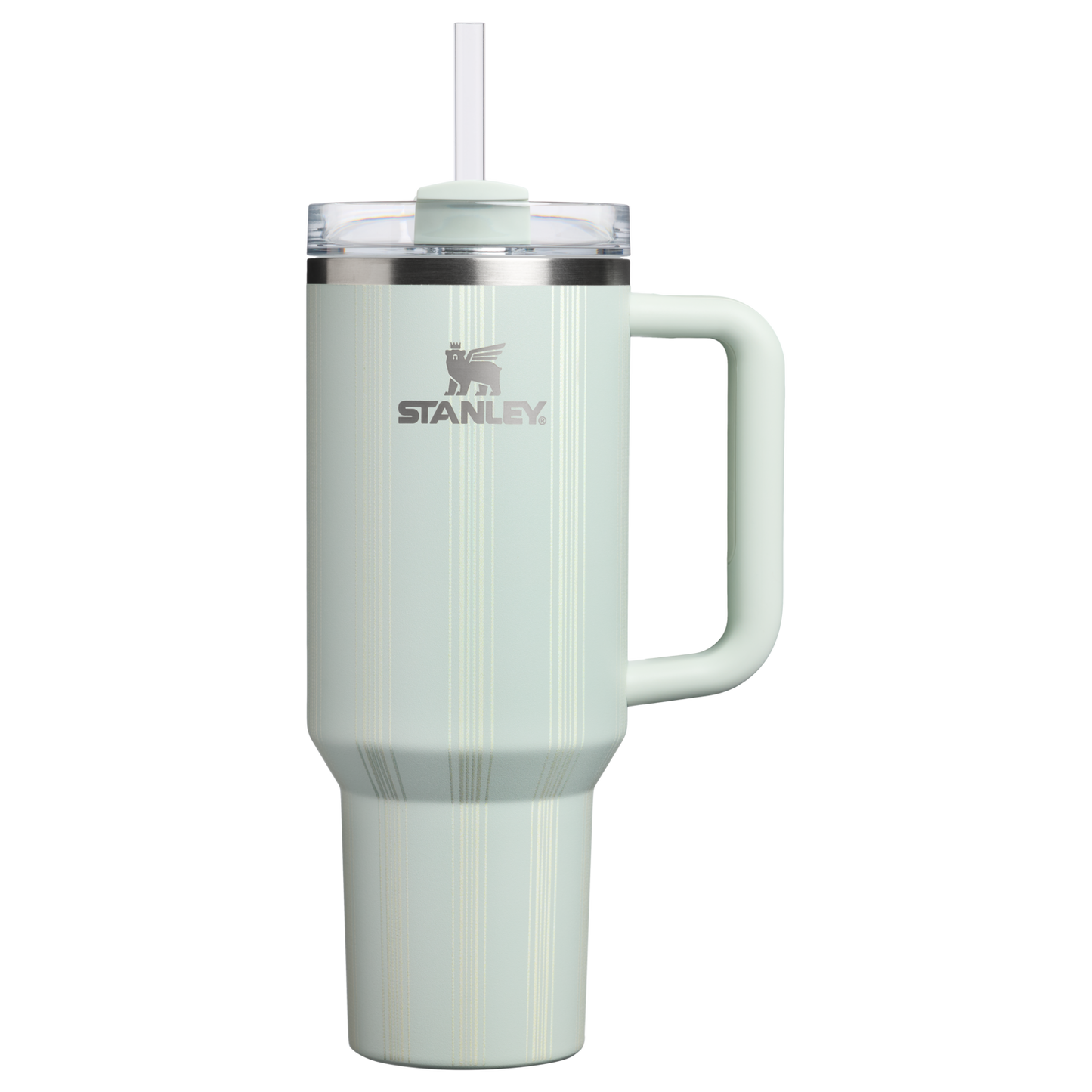 Insulated Travel The Quencher H2.0 Flowstate Tumbler D342C - Double-Wall Vacuum Insulated Travel Tumbler with Straw - Mist Picnic Stripe