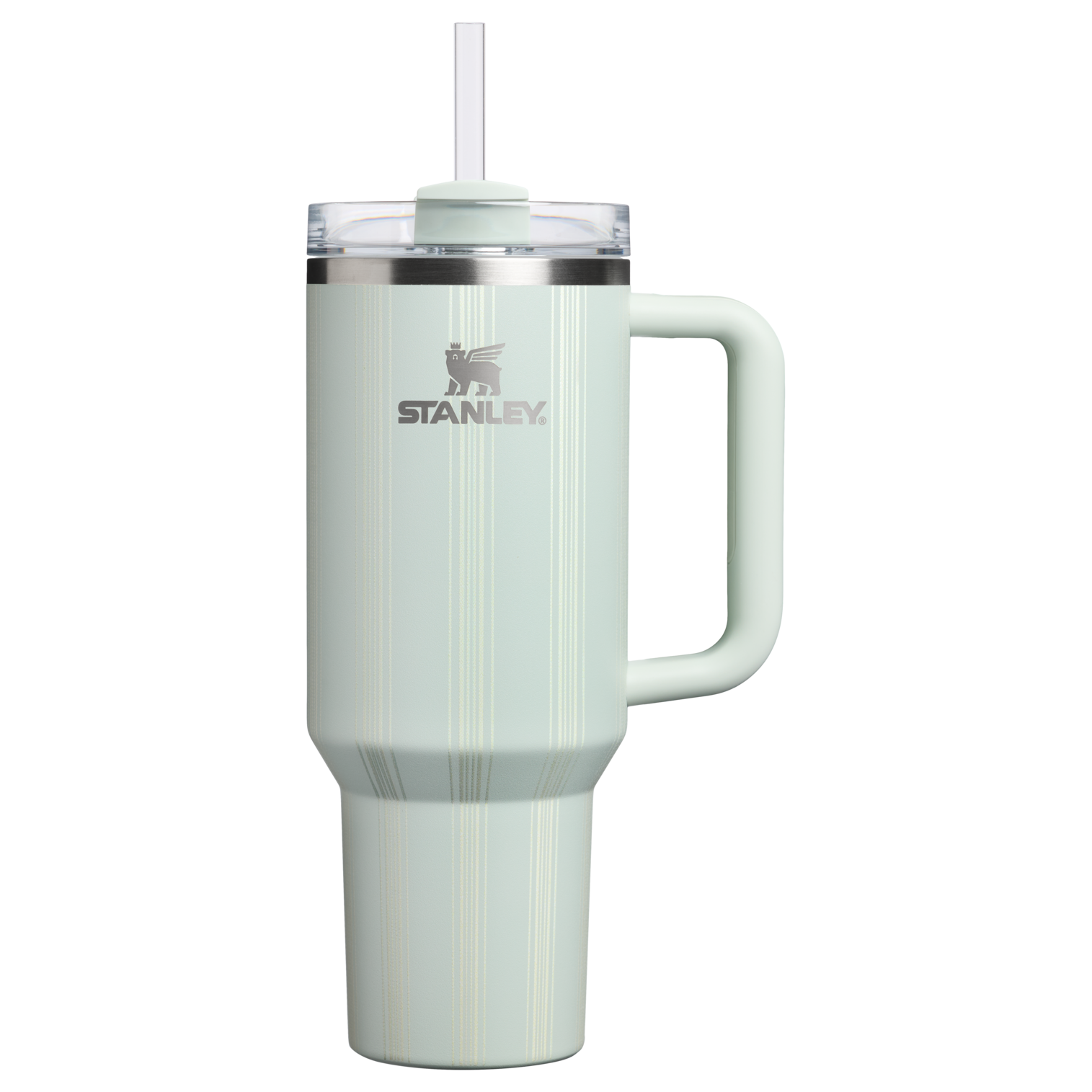 Insulated Travel The Quencher H2.0 Flowstate Tumbler D342C - Double-Wall Vacuum Insulated Travel Tumbler with Straw - Mist Picnic Stripe
