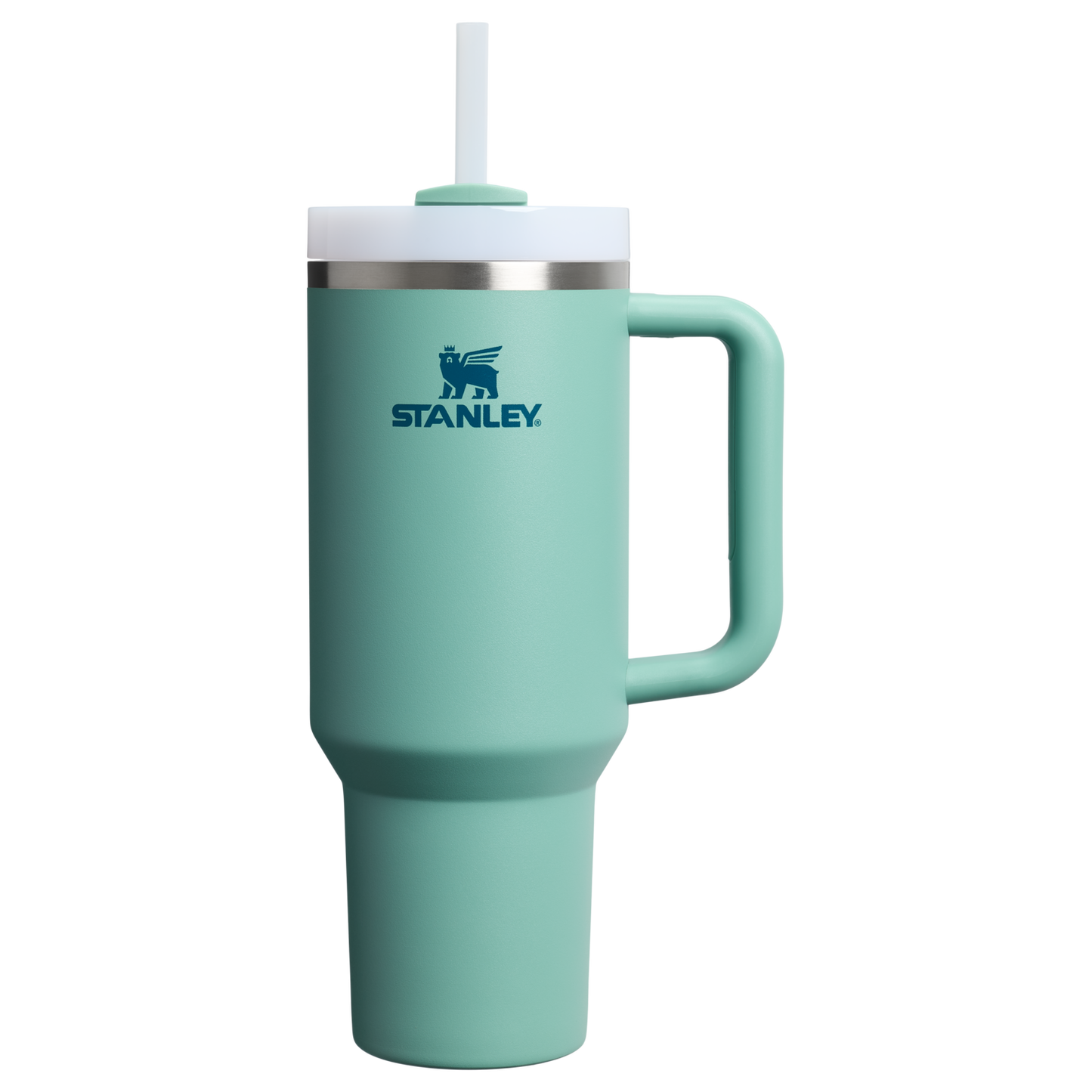 Splash-Resistant FlowState The Quencher H2.0 Flowstate Tumbler  | Stanley Create D332L - FlowState 3-Position Lid Insulated Travel Mug - Spring Green