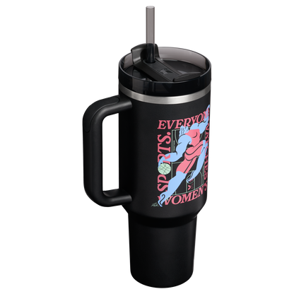 Insulated Travel The Quencher H2.0 Flowstate Tumbler D340Y - 40oz Large Capacity Car-Cup Friendly Quencher Detail